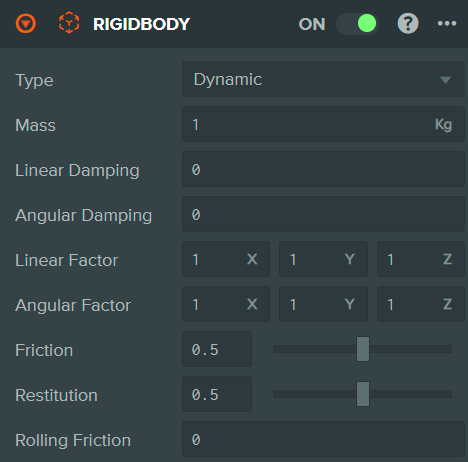 Rigid Body Component (Dynamic)