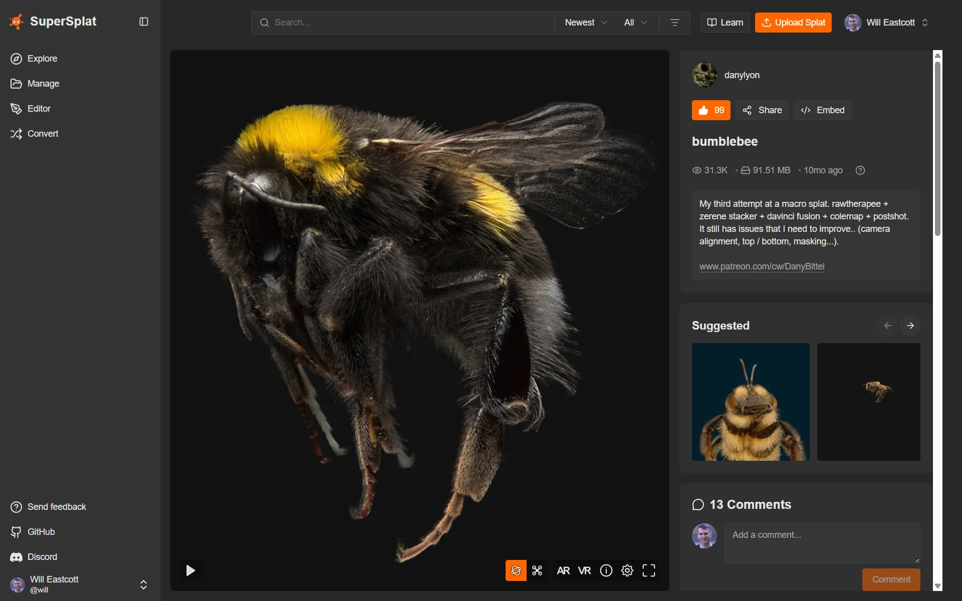 公開されたシーンページ